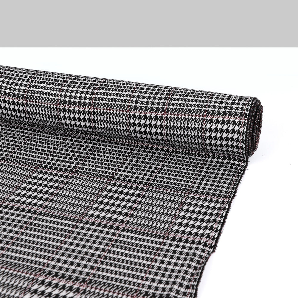 Houndstooth Knit Jacquard - Black