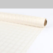 Sateen Check Silk / Viscose - Ivory