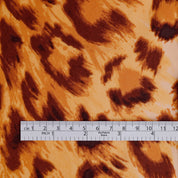 Leopard Print Cotton Twill - Spice