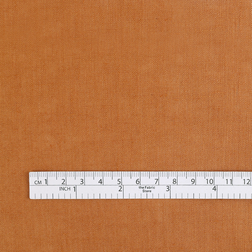 Plain Weave Linen - Tangerine
