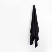Sateen Stripe Double Georgette - Night / Chianti