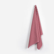 Gingham Cotton Poplin - Pomegranate