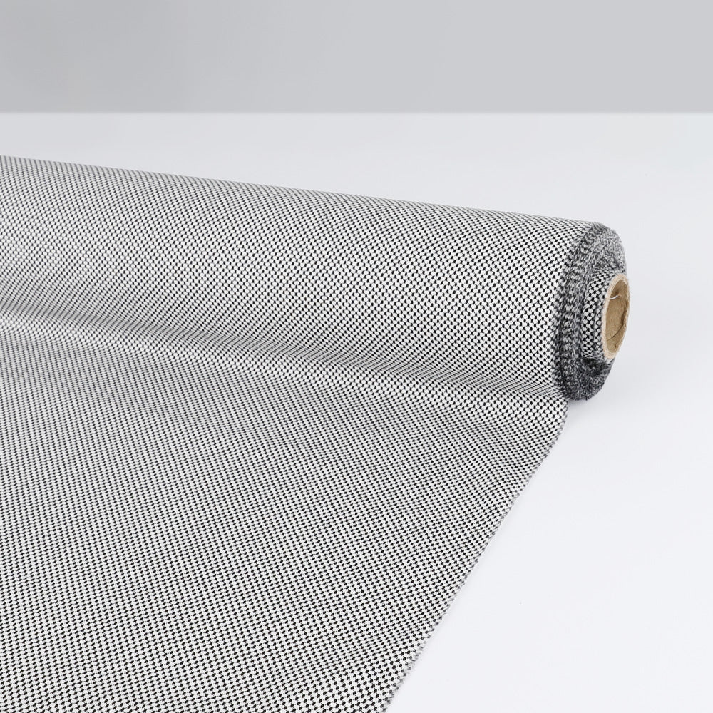 Micro Dot Stretch Cotton - Black