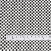 Micro Dot Stretch Cotton - Black