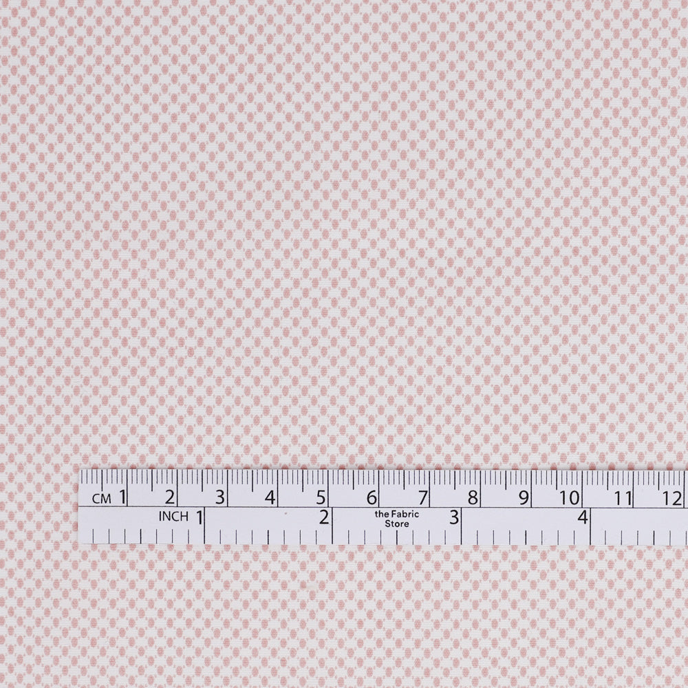 Micro Dot Stretch Cotton - Rose