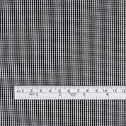 Micro Gingham Cotton Shirting - Black