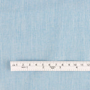 Micro Stripe Cotton / Poly - Bice Blue