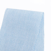 Micro Stripe Cotton / Poly - Bice Blue