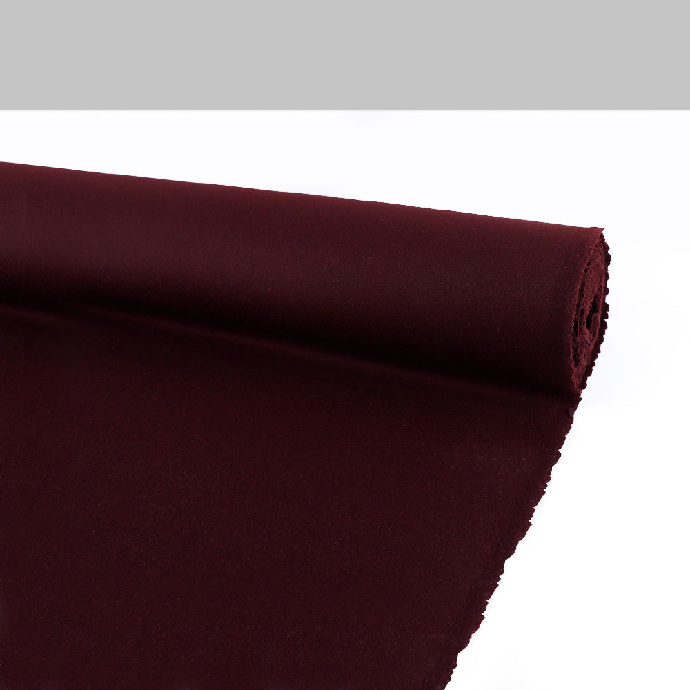 Herringbone Twill Wool Coating - Port