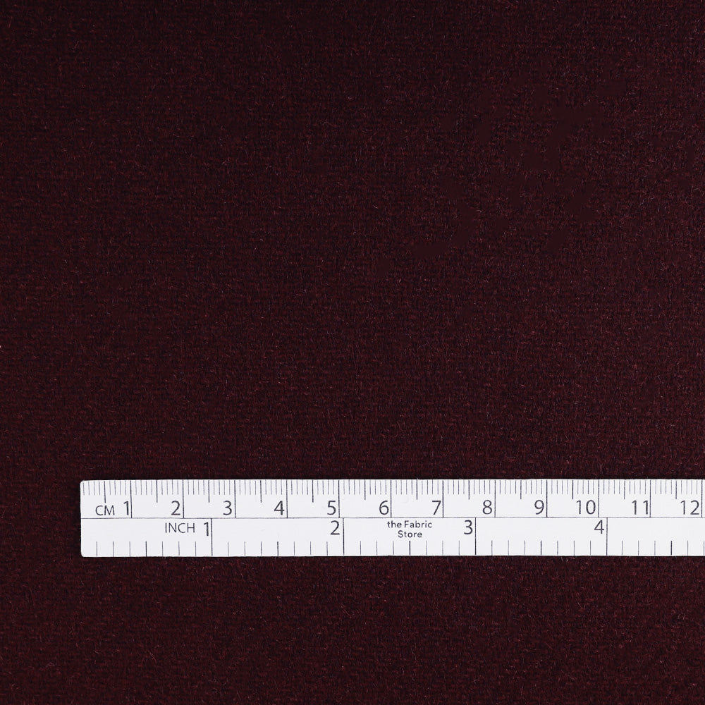 Herringbone Twill Wool Coating - Port