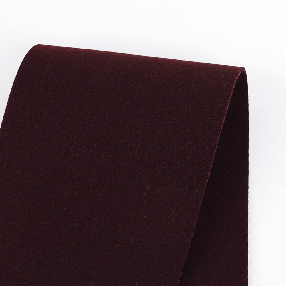 Herringbone Twill Wool Coating - Port
