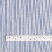 Micro Stripe Cotton / Poly - Royal Blue