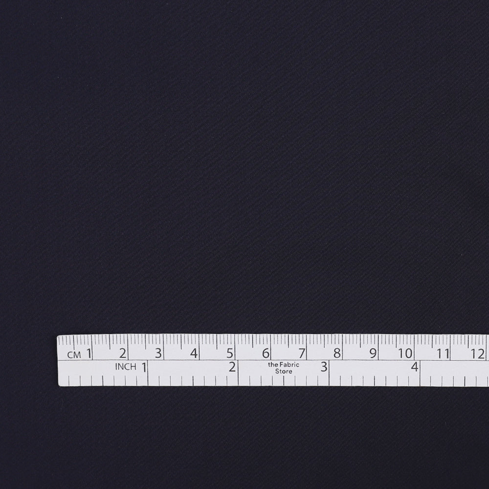 Stretch Silk / Viscose Sateen - Navy