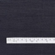 Sheer Weft Stripe Silk / Cotton - Navy