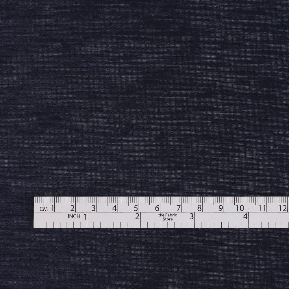 Linen / Nylon Organza - Marine