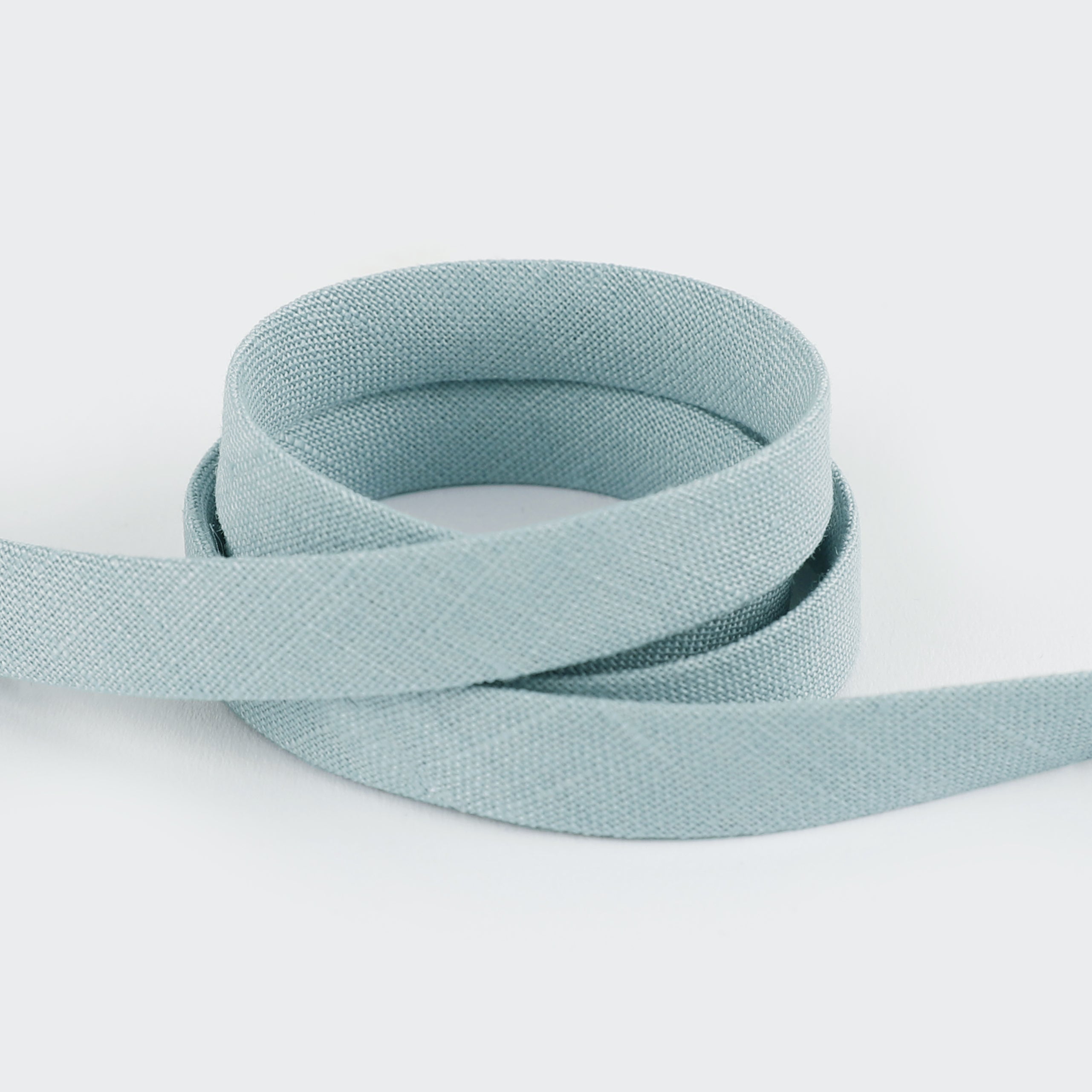 Organic Linen Bias Binding - Duck Egg