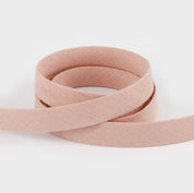 Organic Linen Bias Binding - Vintage Blush