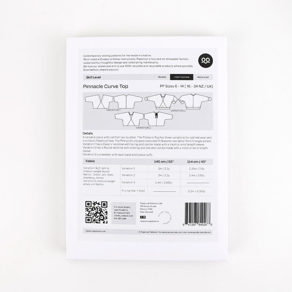 Papercut Patterns - Pinnacle Curve Top / Sweater
