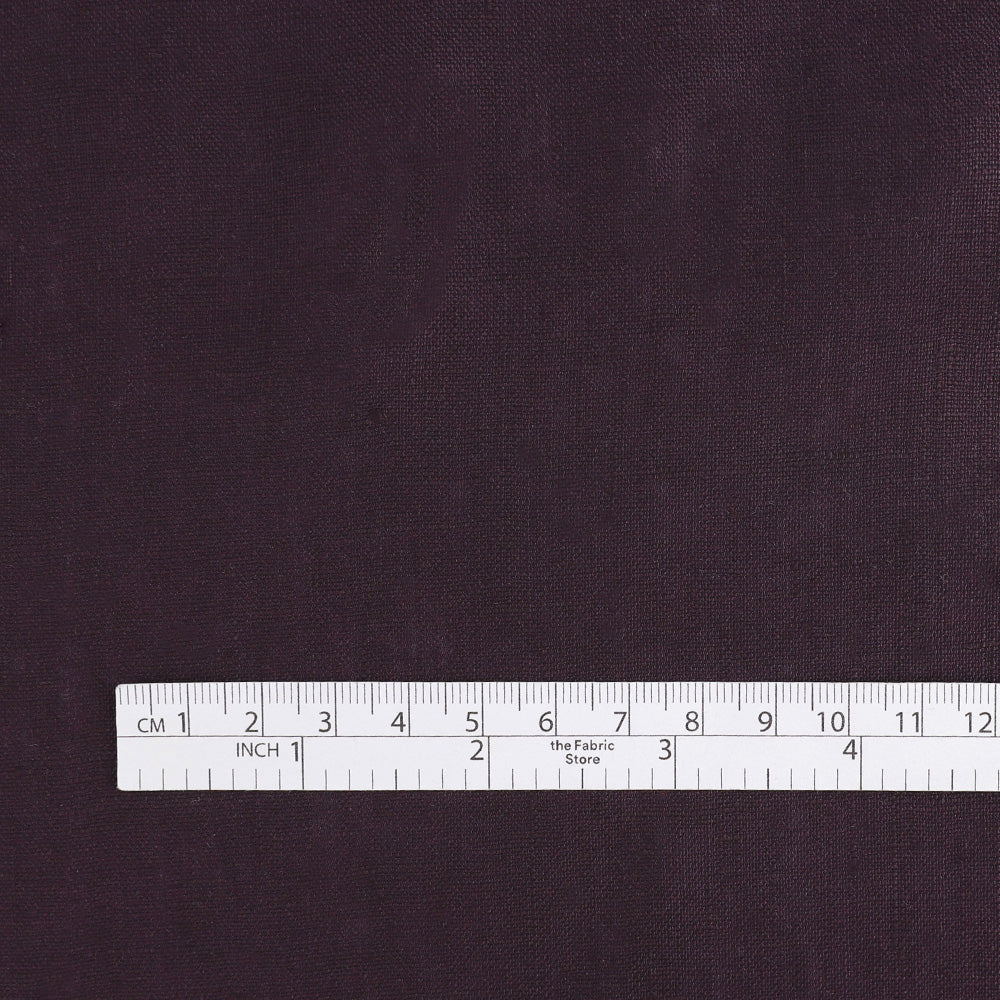 Plain Weave Linen - Aubergine
