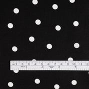 Polka Dot Cotton Sateen - Black