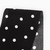Polka Dot Cotton Sateen - Black
