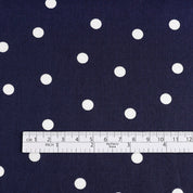 Polka Dot Cotton Sateen - Marine