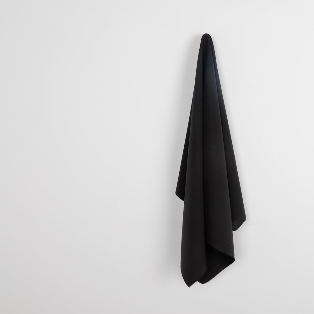 Poly Double Crepe - Black