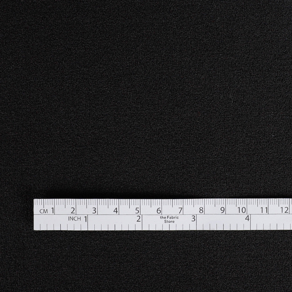 Poly Double Crepe - Black