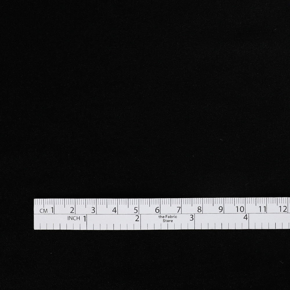 Poly / Merino Sweatshirting - Black