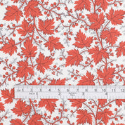 Vine Leaves Cotton - Russet