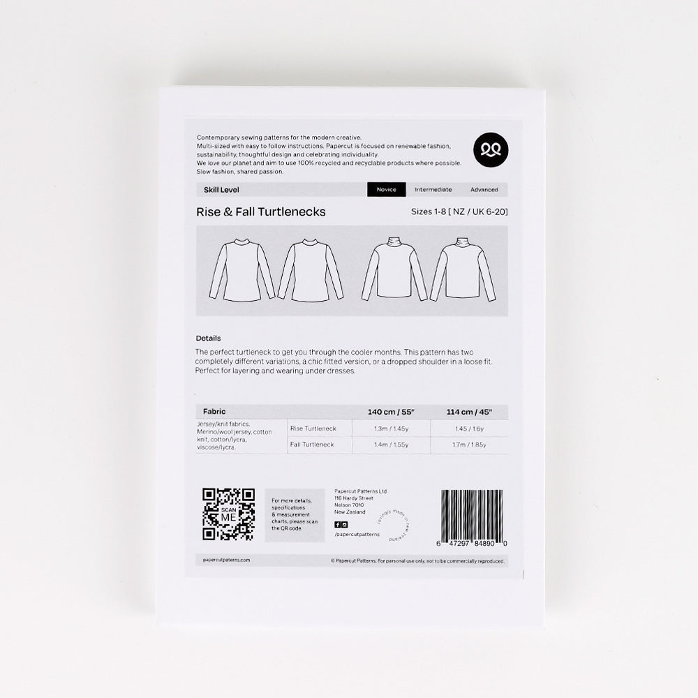 Papercut Patterns - Rise & Fall Turtlenecks