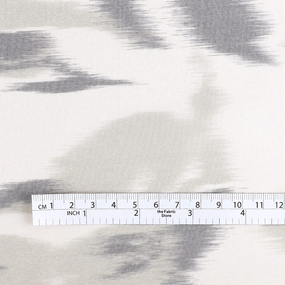 Hazy Floral Silk Organza - Grey
