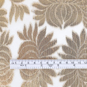 Metallic Lotus Silk Chiffon -  Gold