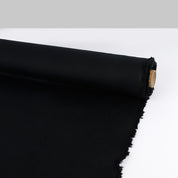 Stretch Silk / Cotton Sateen - Black