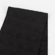 Spot Jacquard Cotton - Black