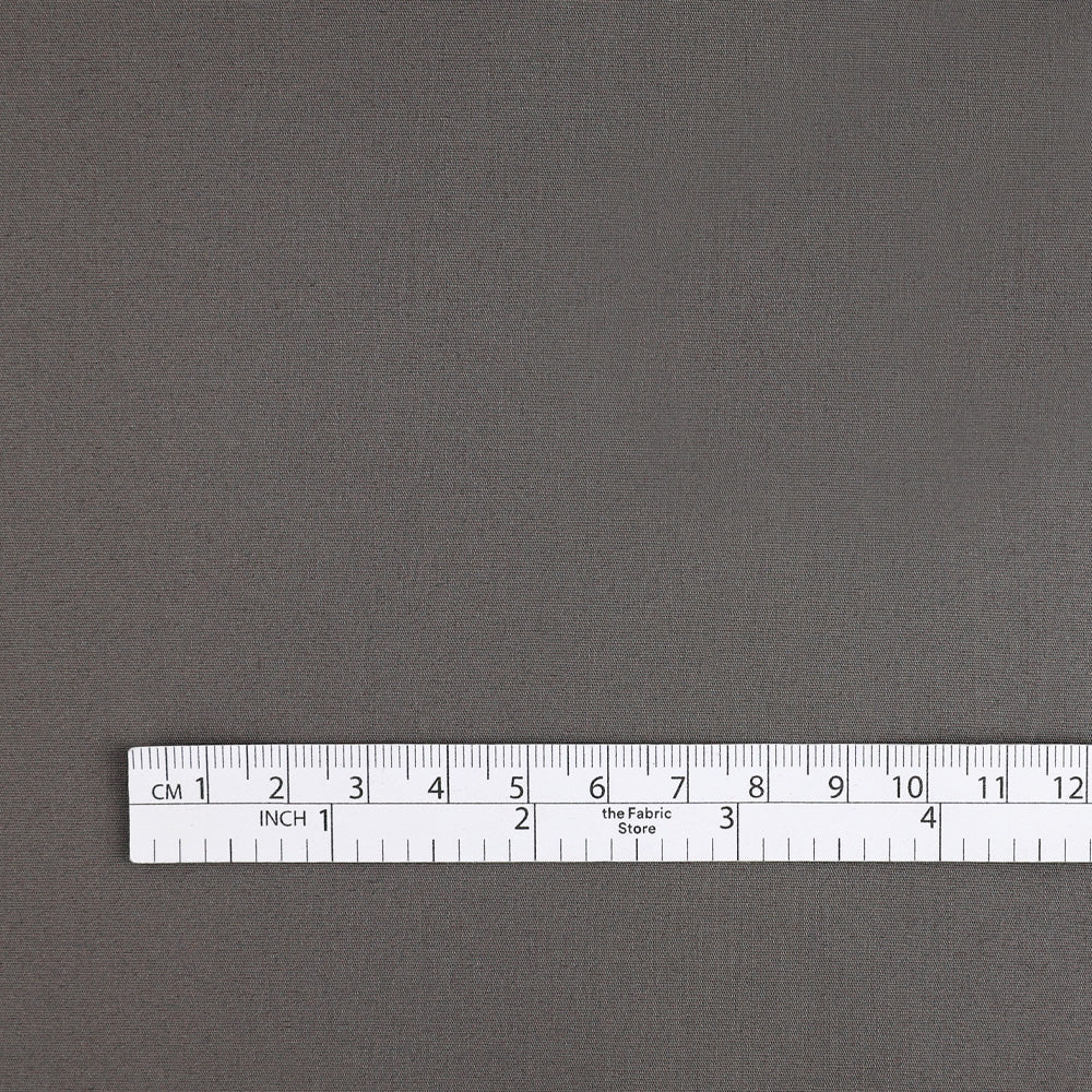 Stretch Cotton Shirting - Fossil