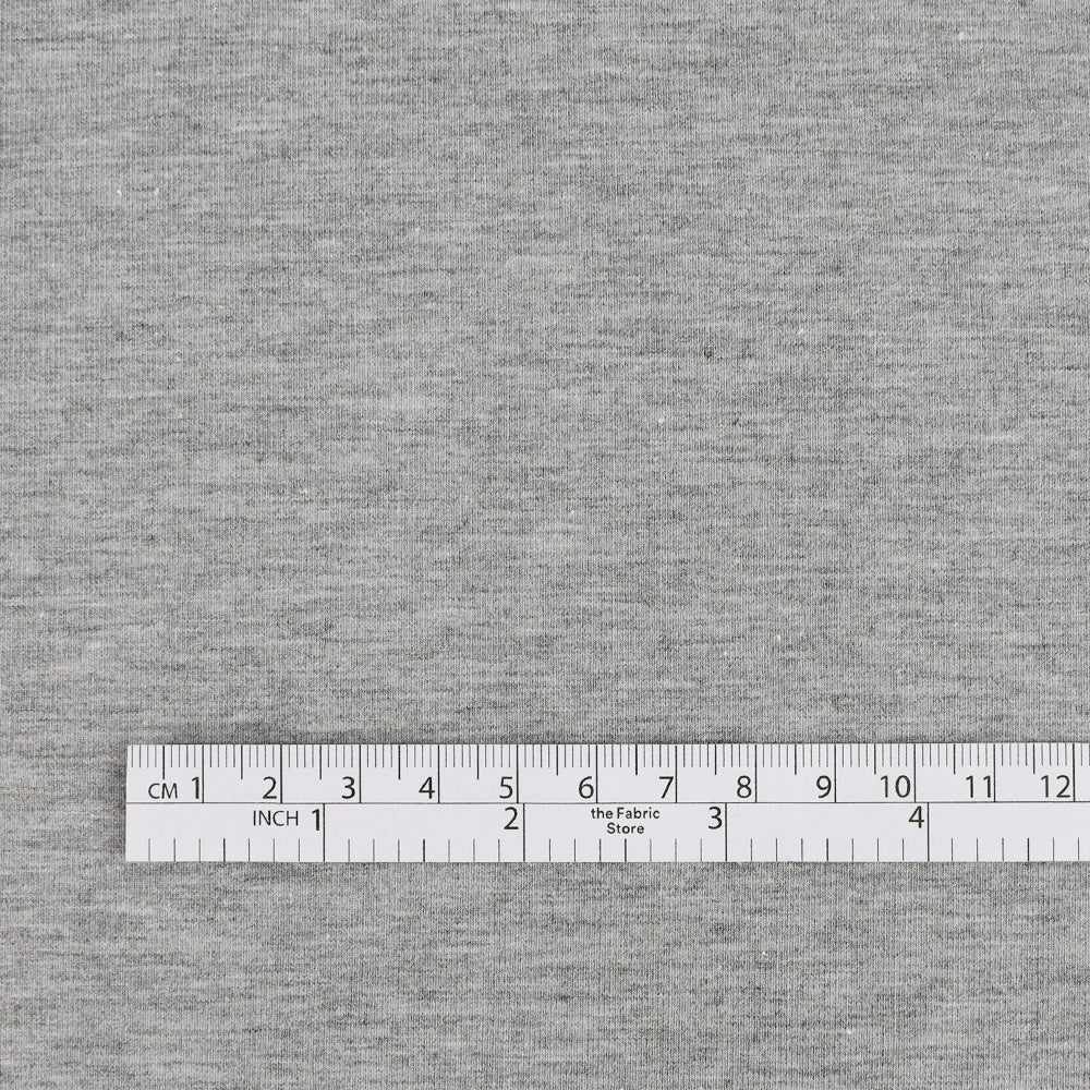 Stretch Poly / Cotton Jersey - Ash Marle