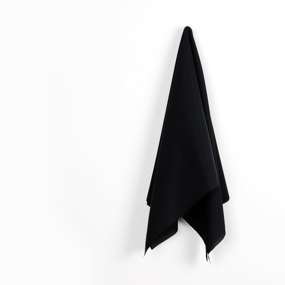 Stretch Silk / Cotton - Black