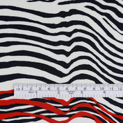Mirage Stripe Stretch Silk - Capri / Russet