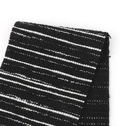 Italian Stretch Cotton Blend Tweed - Black