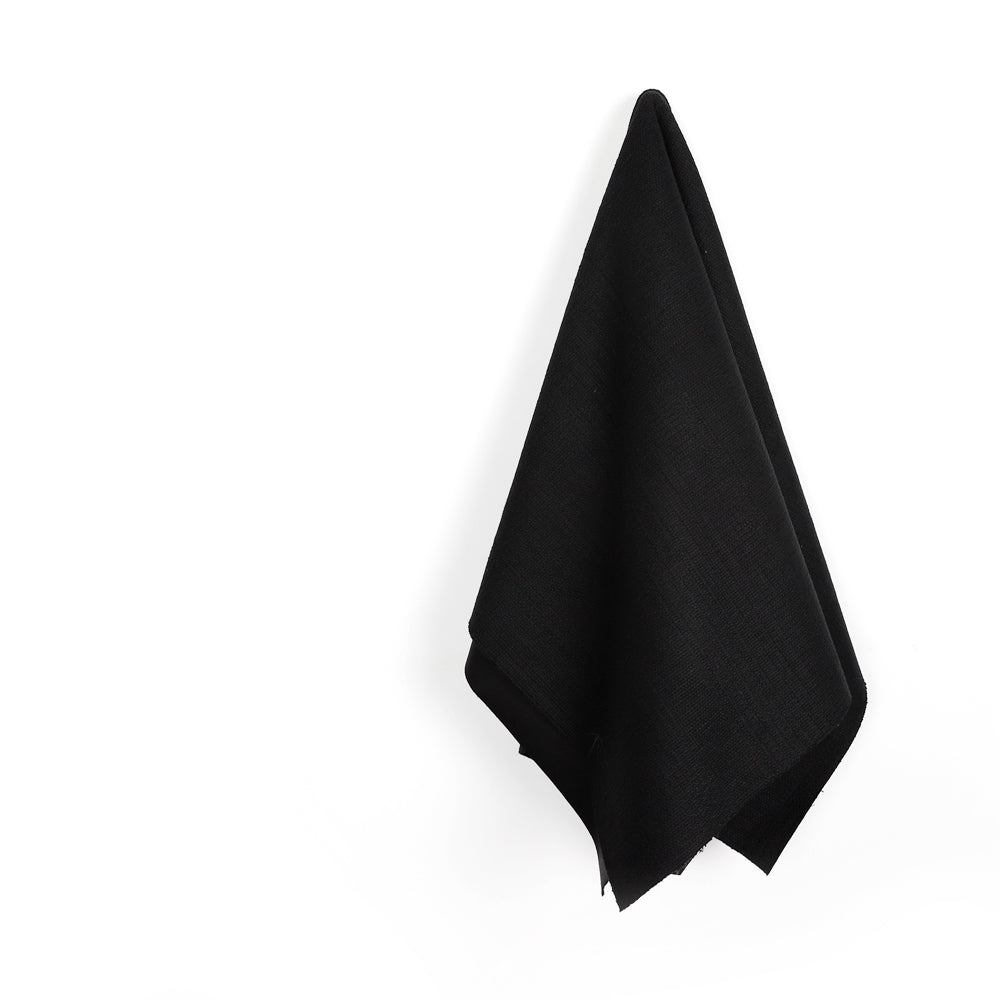 Drill Backed Cotton Tweed - Black