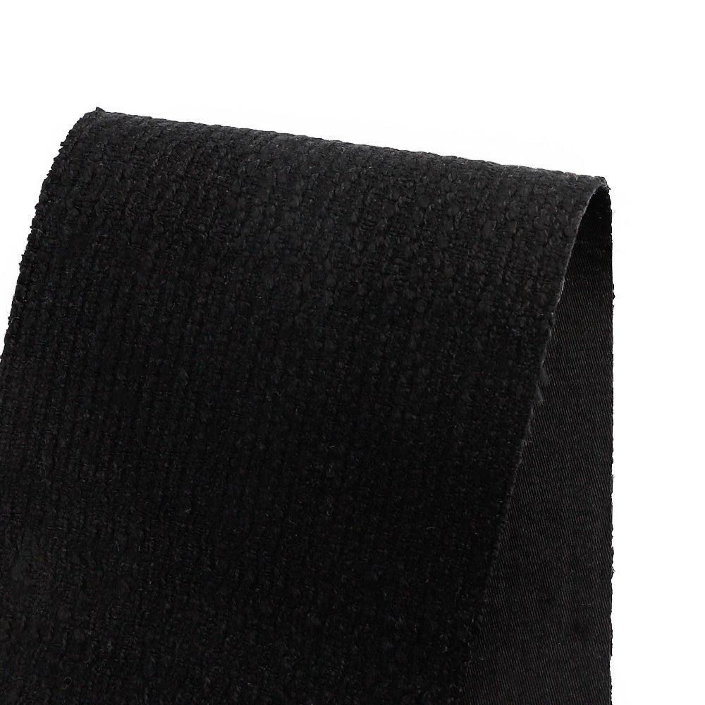 Drill Backed Cotton Tweed - Black
