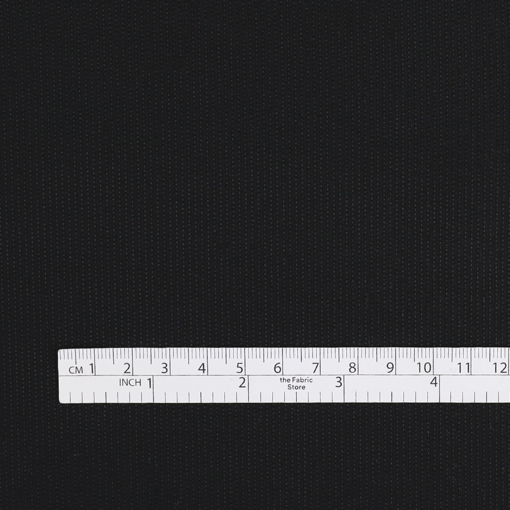 Thread Stripe Silk / Cotton - Black