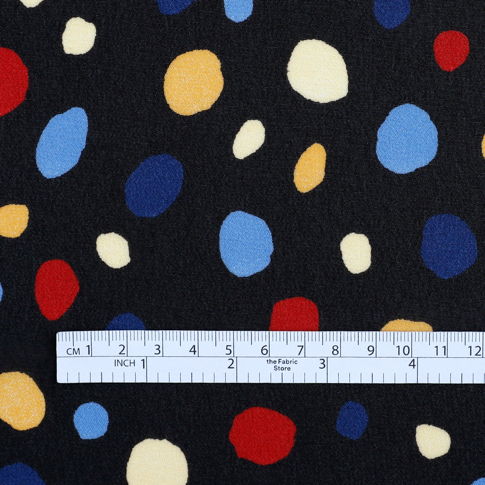 Painted Spots Viscose Georgette - Primary