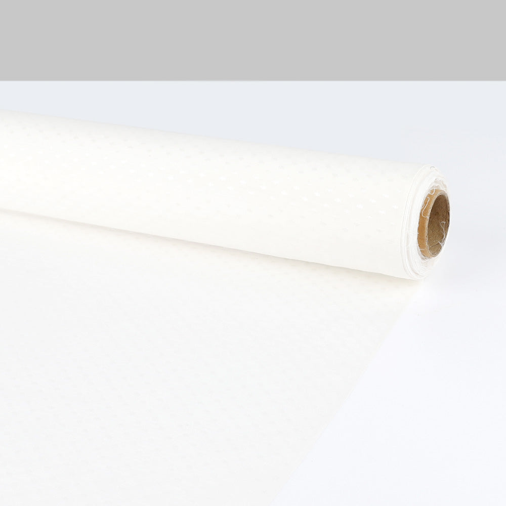 Dobby Silk / Cotton Voile - White