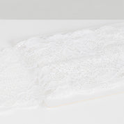 Wide French Stretch Lace Trim - Ivory